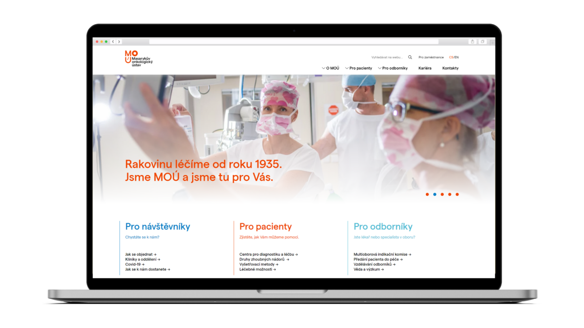 MOÚ spustil nový web, vsází na intuici a interaktivitu